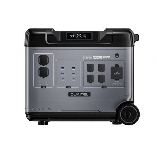 Φορητός Σταθμός Ενέργειας OUKITEL P5000 Pro 5120Wh 3600W LiFePO4 με App Control WiFi Bluetooth Pure Sine Wave 1550-250234
