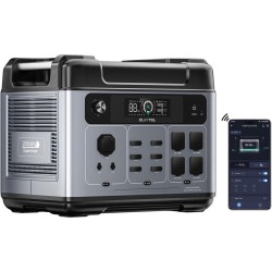 Powerstation OUKITEL P2001 Plus 2400W 2048Wh με Μπαταρία LiFePO4, Smart App και Αναδιπλούμενο Φορητό Ηλιακό Πάνελ SolarPlay 200W