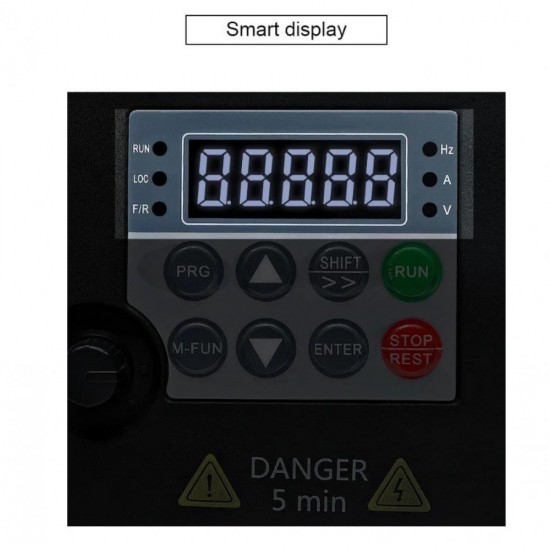 Ρυθμιστής Στροφών VFD 4kW Τριφασικός σε Τριφασικό 380V – Inverter Μετατροπέας Συχνότητας  73-478