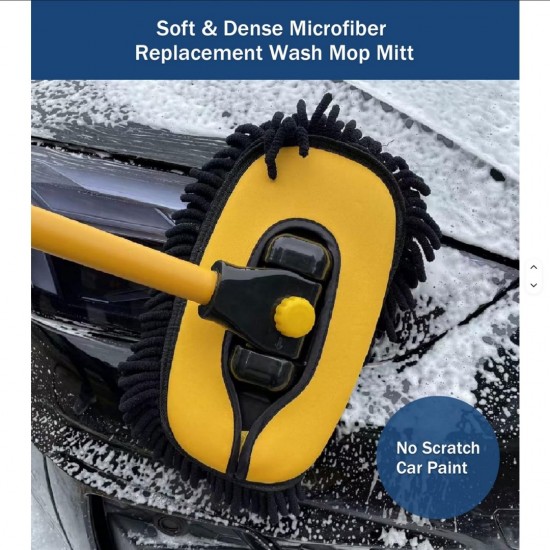 Ανταλλακτική Κεφαλή Microfiber Chenille για Βούρτσα Πλυσίματος Αυτοκινήτου 3 σε 1 – Πλενόμενη και Επαναχρησιμοποιούμενη 25-3401