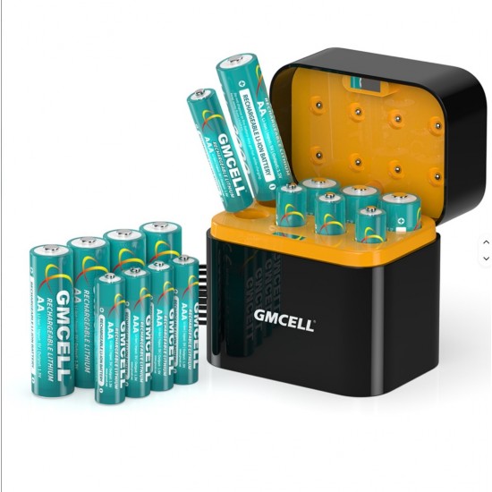 Φορτιστής Μπαταριών GMCELL 8 Θέσεων για 4x AA και 4x AAA με Ένδειξη Φόρτισης USB 105-15463