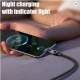 Καλώδιο Φόρτισης USB-A σε USB-C 240W με LED Ένδειξη Ισχύος, Νάιλον Πλέξη και Μήκος 2m 33-1202