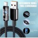 Καλώδιο Φόρτισης USB-A σε USB-C 240W με LED Ένδειξη Ισχύος, Νάιλον Πλέξη και Μήκος 2m 33-1202