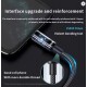 Καλώδιο Φόρτισης USB-A σε USB-C 240W με LED Ένδειξη Ισχύος, Νάιλον Πλέξη και Μήκος 2m 33-1202