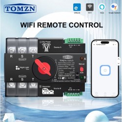 Έξυπνος Αυτόματος Μεταγωγικός Διακόπτης ATS WiFi 3P 100A Τριφασικός με eWeLink, Χρονοδιακόπτη, Alexa & Google Assistant  40-38794