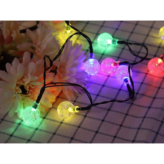 Ηλιακή Γιρλάντα Κήπου 20 LED Πολύχρωμη 4.5m με 8 Λειτουργίες και Αισθητήρα Σκότους 3-12298_20