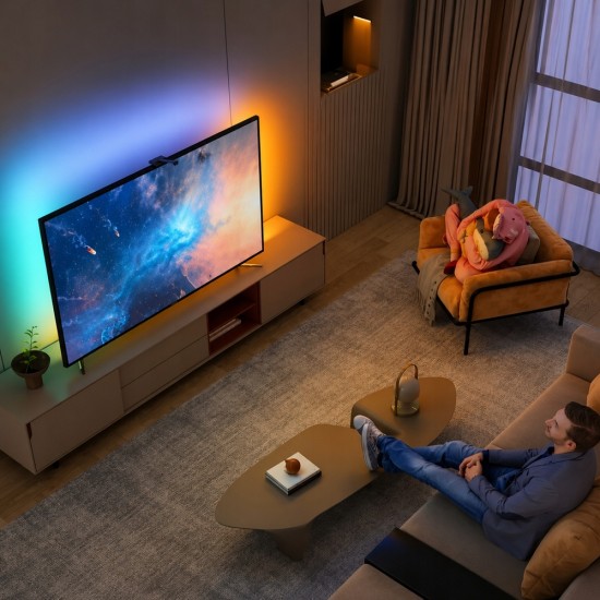 Smart Ambient LED Ταινία TV 45-60" με Συγχρονισμό Εικόνας & Μουσικής 2,5m 10-12474