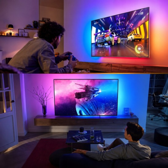 Smart Ambient LED Ταινία TV 45-60" με Συγχρονισμό Εικόνας & Μουσικής 2,5m 10-12474