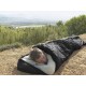 Υπνόσακος Camping με Κουκούλα και Θήκη Μεταφοράς 205x70cm Μαύρος 9-14601
