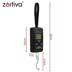 Ψηφιακή Ζυγαριά Αποσκευών Χειρός Zortiva έως 40kg με LCD Οθόνη και Γάντζο - 2-28069
