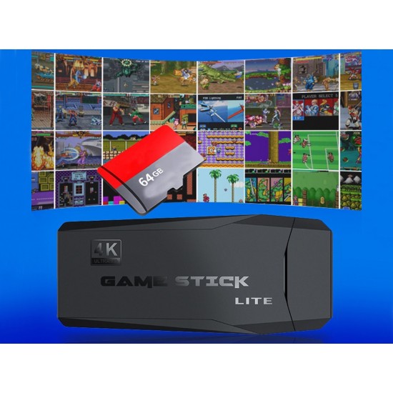 Retro Παιχνιδομηχανή TV με 20.000 Παιχνίδια 64GB HDMI και 2 Ασύρματα Χειριστήρια - 14-06363