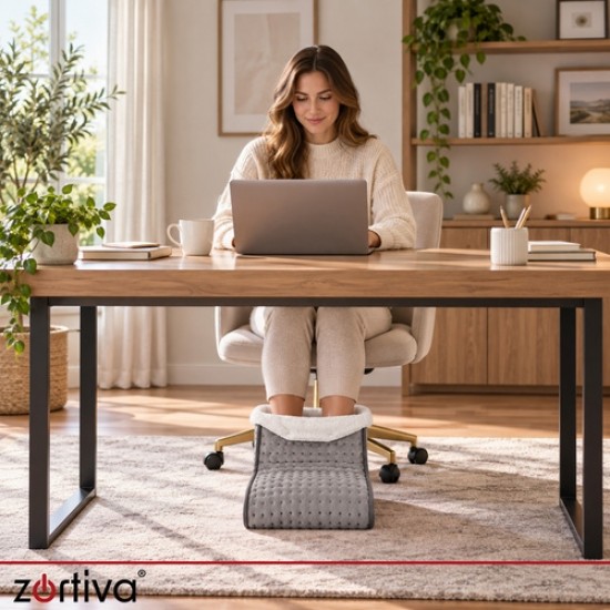 Ηλεκτρικό Θερμαντικό Ποδιών ZORTIVA 90W με 10 Επίπεδα Θερμοκρασίας 30-70°C Χρονοδιακόπτη και Χειριστήριο - 19-28265