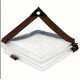 Διάφανος Μουσαμάς PE Αδιάβροχο Κάλυμμα 2x4m με Ενισχυμένες Άκρες και Κρίκους Στερέωσης - 85-5489